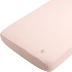 Drap housse en mousseline de coton Pétale (70 x 140 cm) - Sauthon