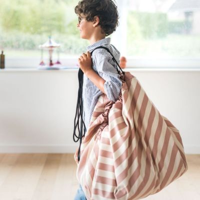 Sac à jouets 2 en 1 Noomad Original Stripes Pink