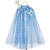 Ensemble cape sirène + diadème + baguette Marlya (5-7 ans) - Souza For Kids