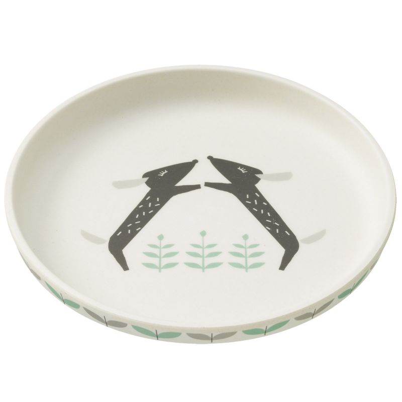 Assiette en bambou Chien Fresk
