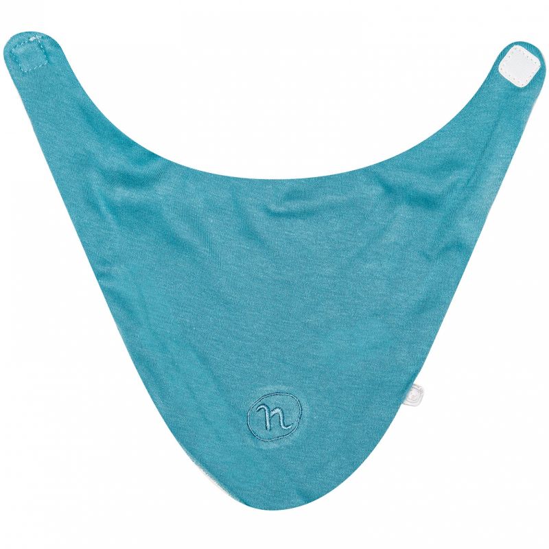 Bavoir bandana turquoise Mix et Match Noukie's