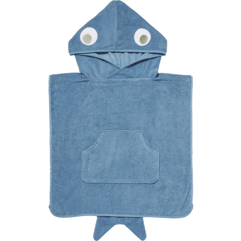 Poncho de plage Shark tribe deep blue (60 x 60 cm) Sunnylife Produit 1 grande taille