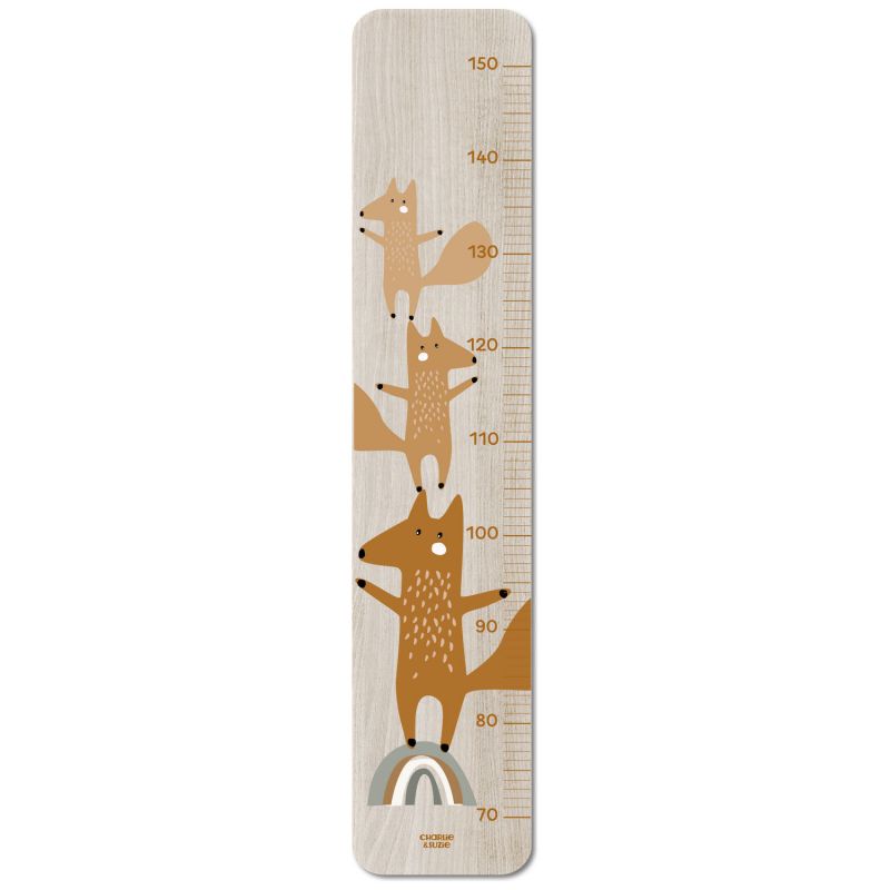 Toise en bois Edgar le renard Charlie et Suzie Produit 1