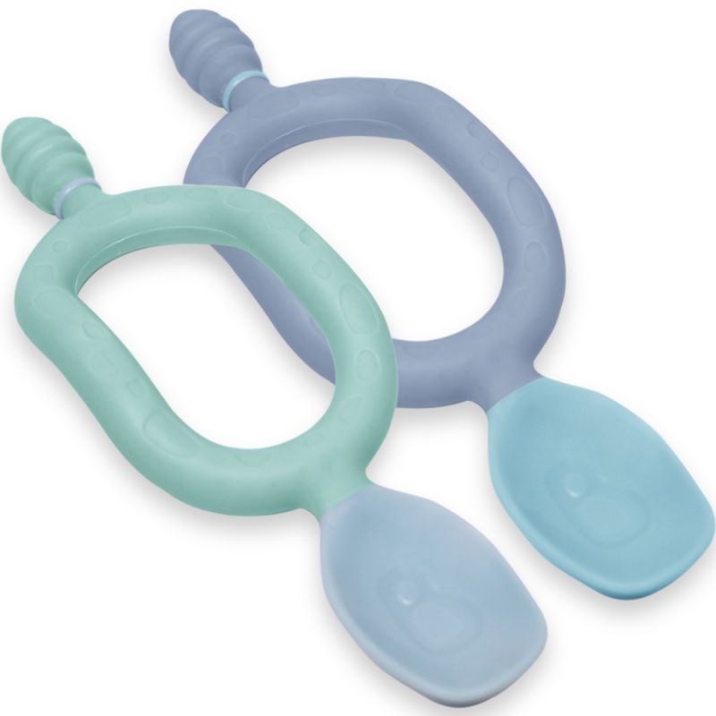 Lot de 2 cuillères Dippit blue Bibado
