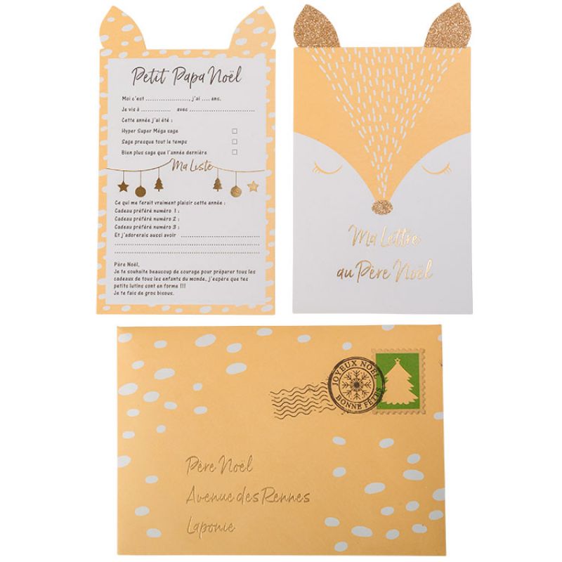Lettre au Papa Noël à remplir (10 x 17,5 cm) Arty Fêtes Factory