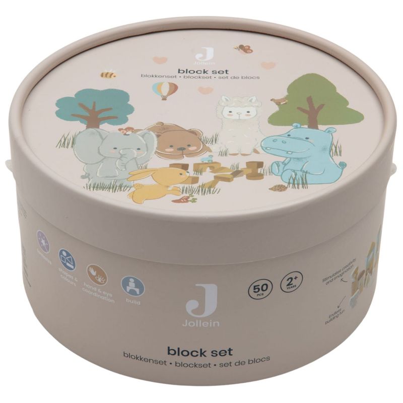 Set de blocs de construction Jollies (50 pièces) Jollein Packaging 9