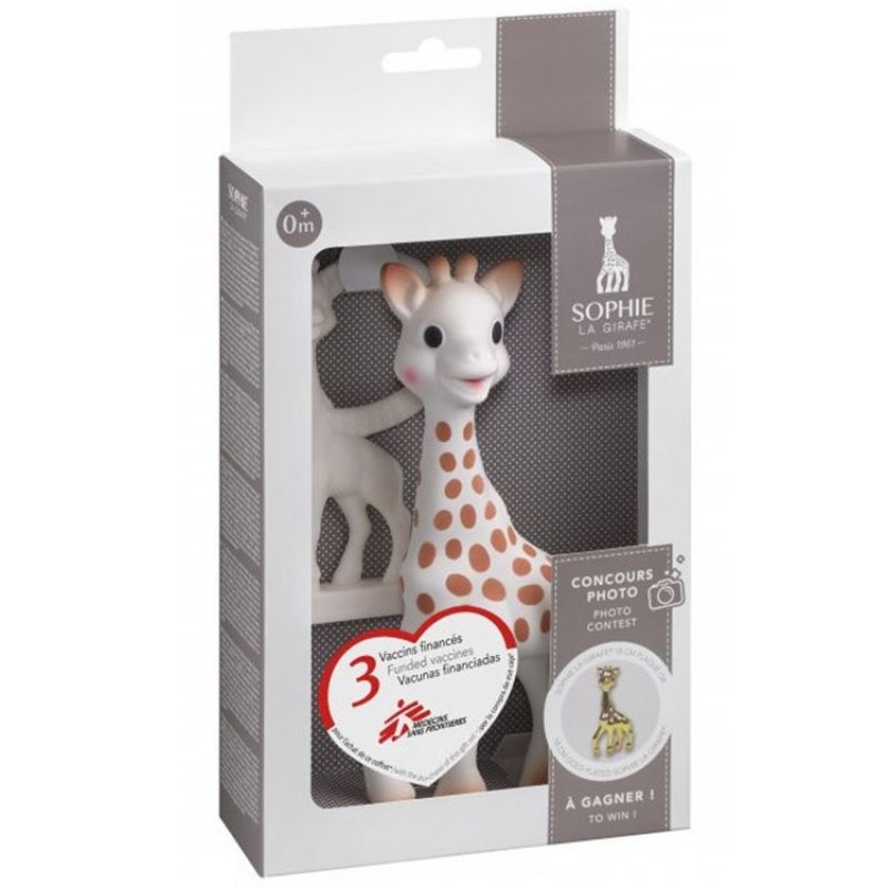 Coffret cadeau Sophie la girafe award avec Médecins Sans Frontières Sophie la girafe