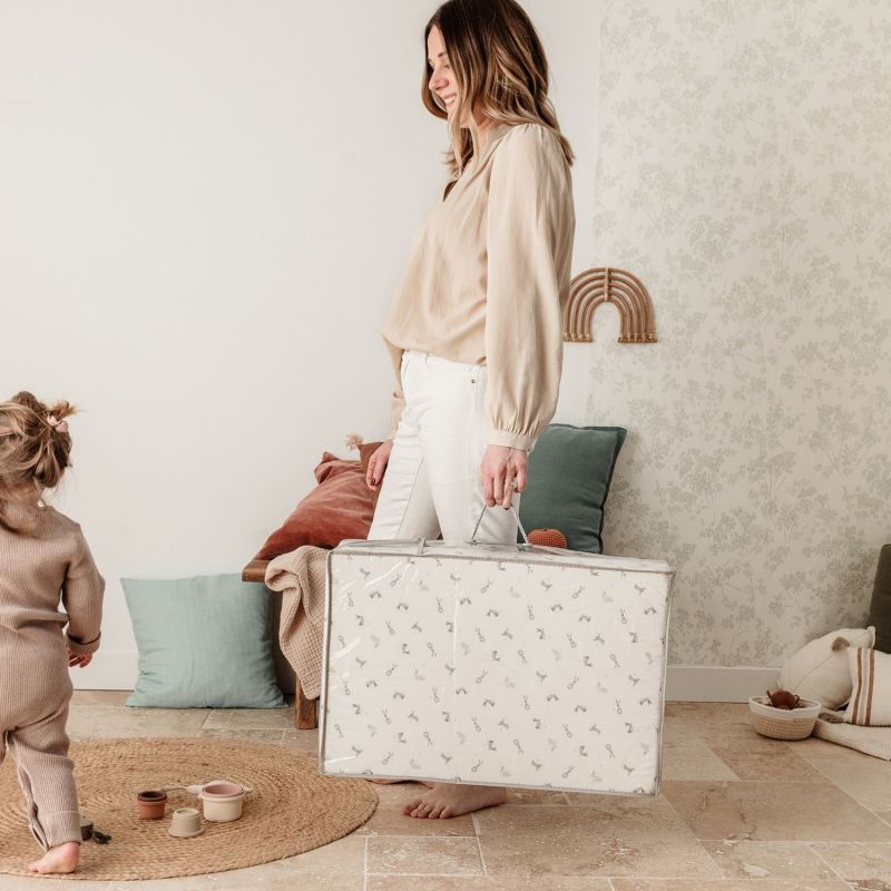 Matelas de voyage pliant 3 parties Lapins (60 x 120 cm) Candide Ambiance 7