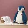 Coffret peluche Manchot bleu et lange d'emmaillotage  par Kaloo