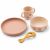 Variation Rose, jaune, écru du produit Coffret repas en silicone Vivi Butterfly Apple Blossom (4 pièces) de la marque Liewood