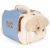 Variation Ecru, bleu du produit Peluche Chien et sa caisse de la marque Konges Sløjd