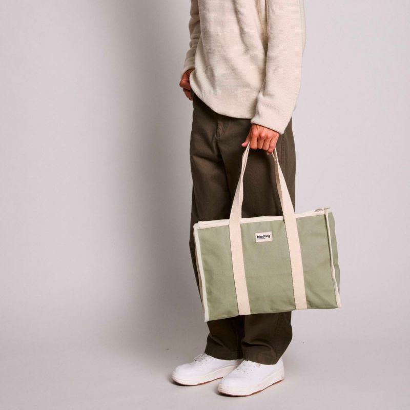 Sac cabas Oscar Vert Argile Hindbag Ambiance 5