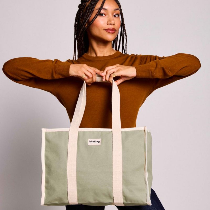 Sac cabas Oscar Vert Argile Hindbag Ambiance 6