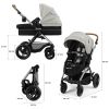 Poussette 3 en 1 Moov 2 XL Moonlight Grey Kinderkraft Produit 9