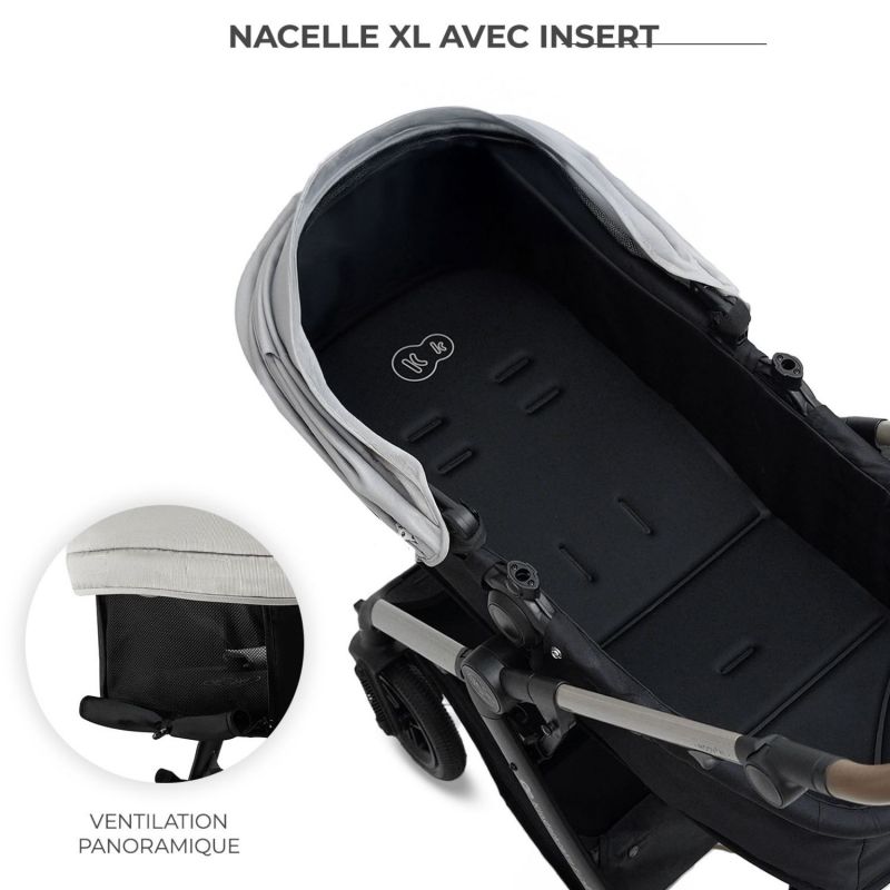 Poussette 3 en 1 Moov 2 XL Moonlight Grey Kinderkraft Produit 7