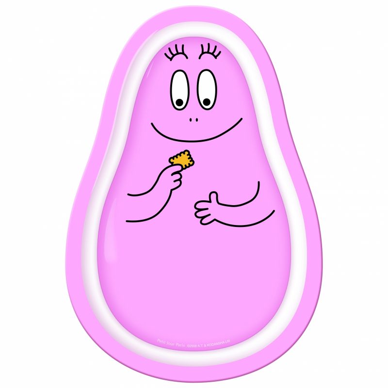 Assiette en forme Barbapapa Petit Jour Paris
