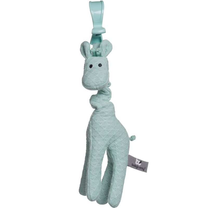 Peluche vibrante girafe à suspendre vert d'eau Baby's Only
