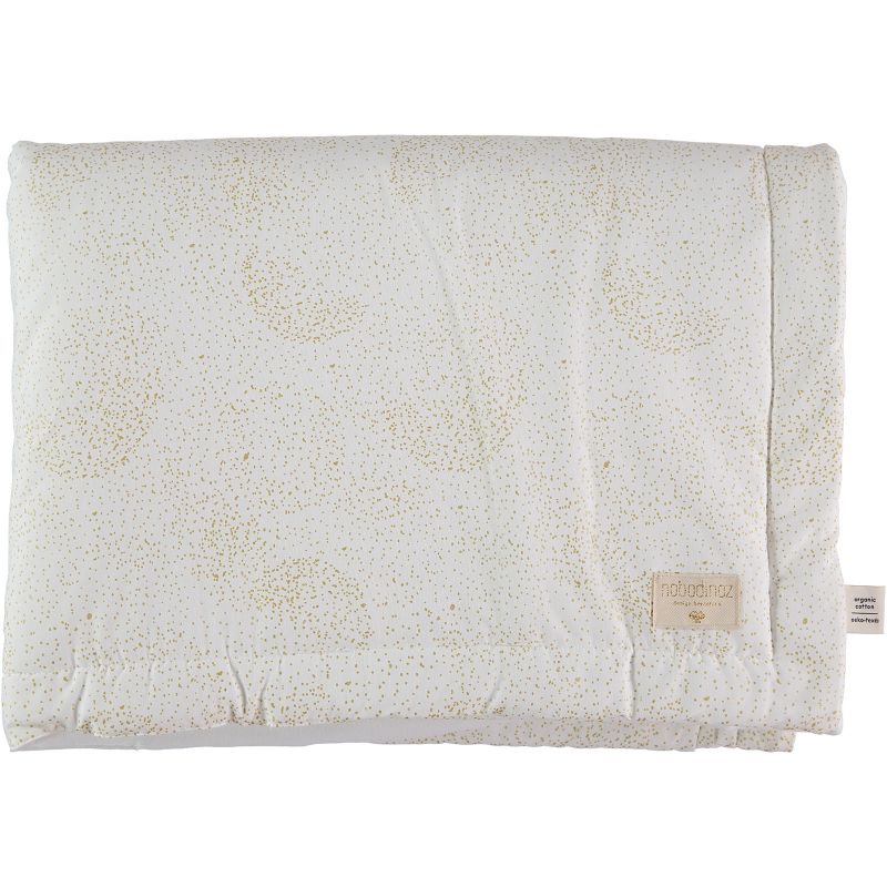 Mini couverture bébé Laponia blanche Gold bubble (70 x 70 cm) Nobodinoz