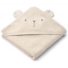 Cape de bain Albert Polar Bear Sandy (70 x 70 cm) - Liewood