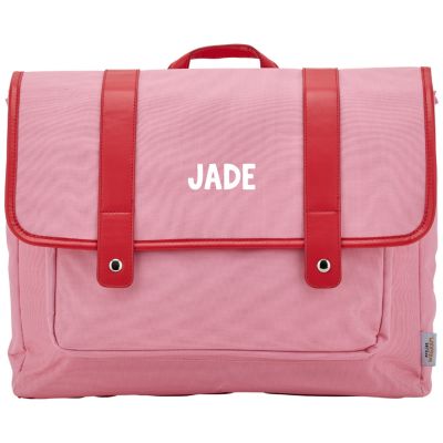 Cartable A4 primaire Rose personnalisable (38 cm)