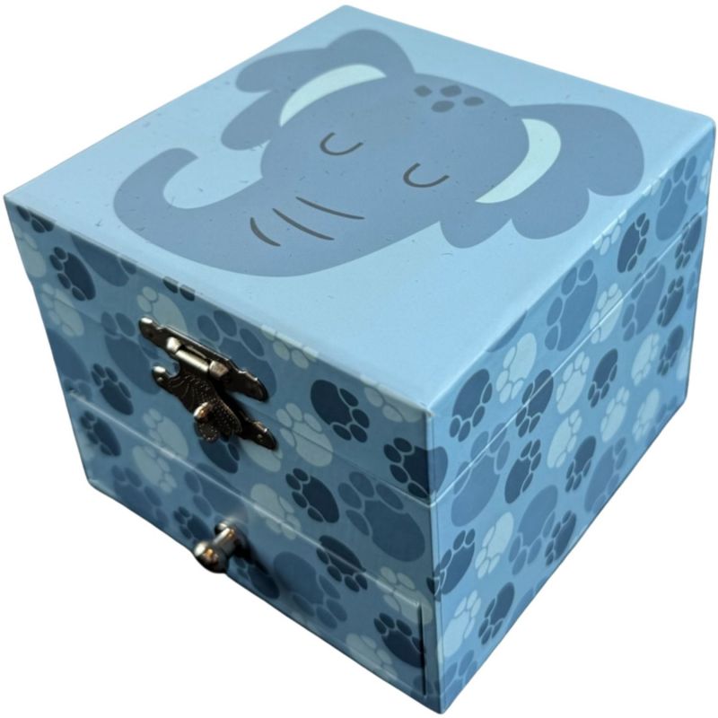 Boîte à bijoux musicale Cube Eléphant Trousselier Produit 1