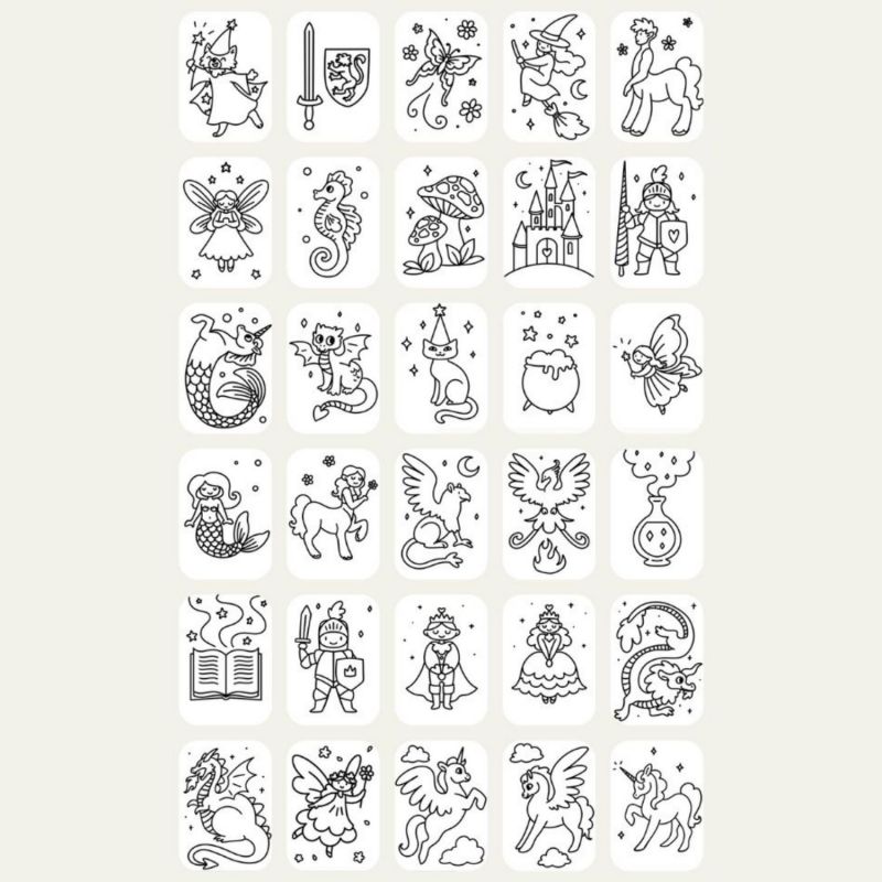 Recharge KIDYDRAW-MINI Thème : Once Upon a Time et Animaux KIDYWOLF Produit 4