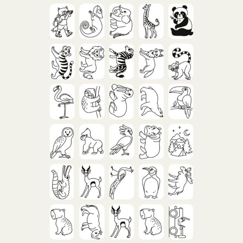 Recharge KIDYDRAW-MINI Thème : Once Upon a Time et Animaux KIDYWOLF Produit 5