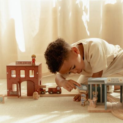 Caserne de pompiers en bois