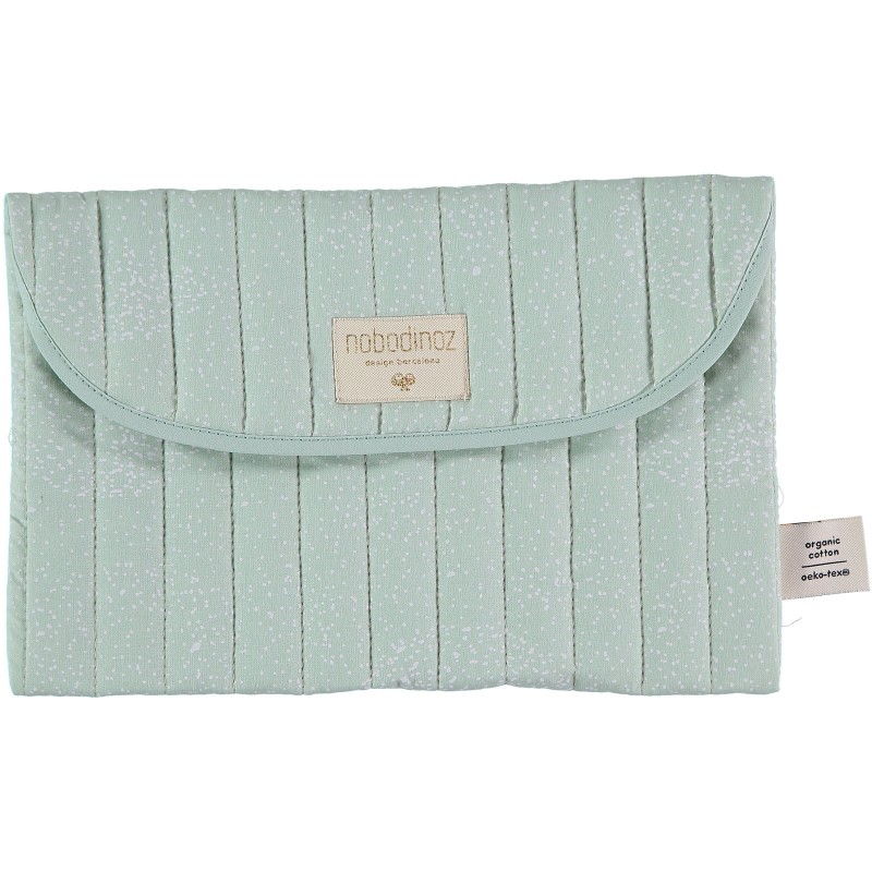 Pochette de change Bagatelle vert d'eau White bubble Nobodinoz