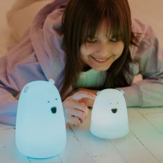 Petite veilleuse Ours S Bleue