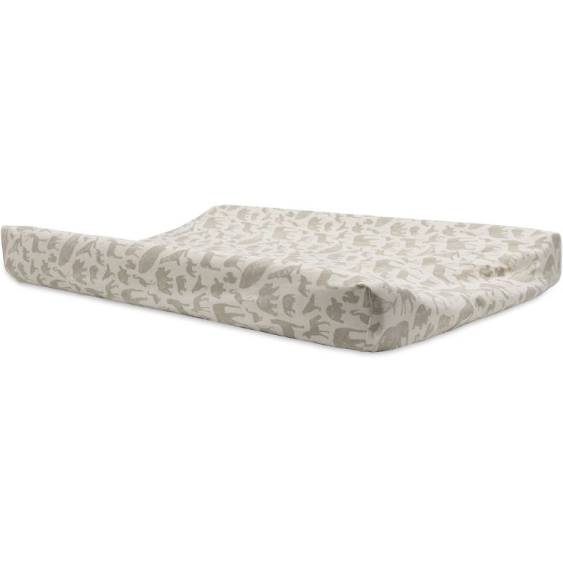 Housse matelas à langer en jersey Animals Nougat (50 x 70 cm) Jollein Produit 1 grande taille