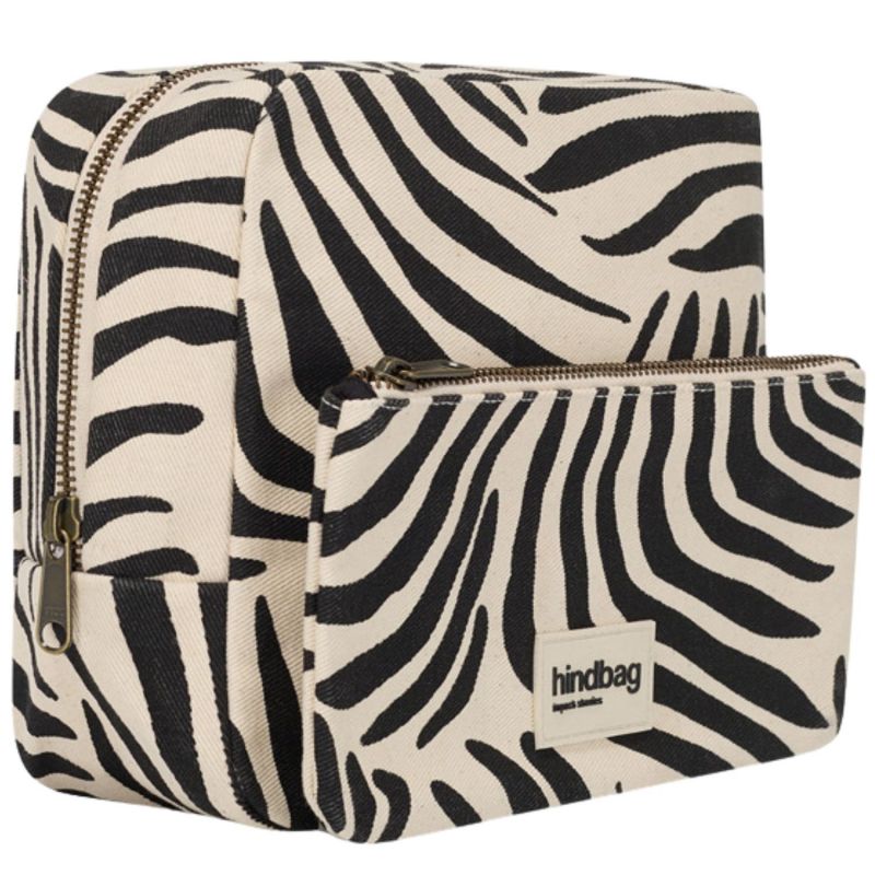 Trousse de toilette XL Alix Zèbre Ecru Hindbag Produit 4