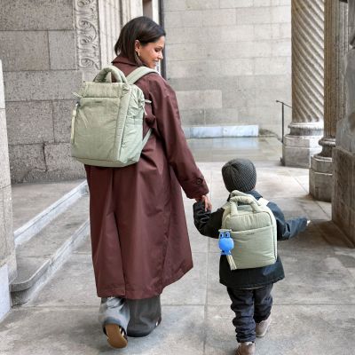 Sac à dos à langer Minoa menthe (39x18 cm)