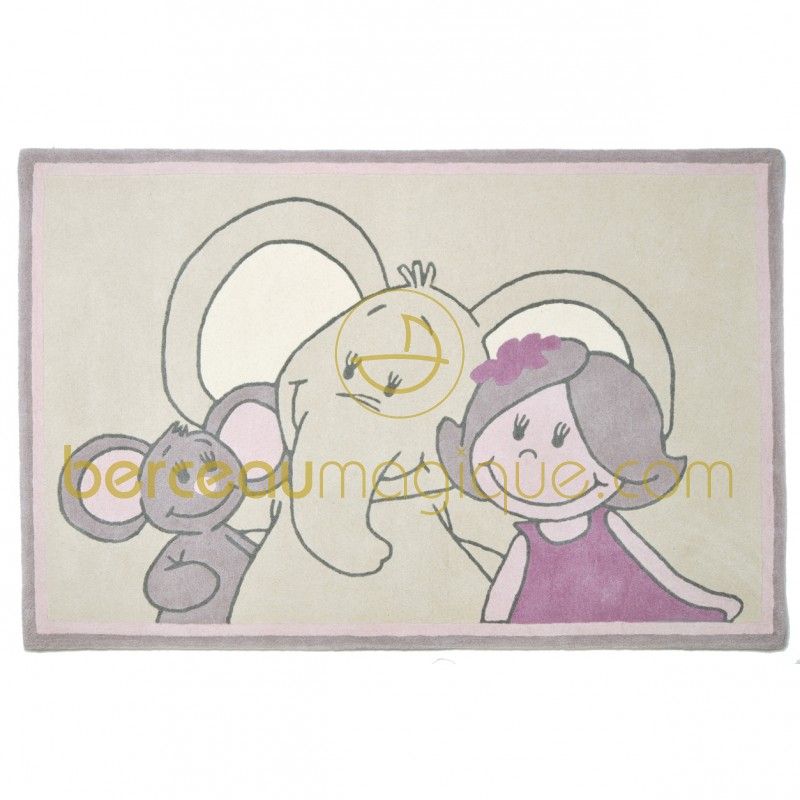 Tapis bébé laine Kali,Nina et Kenza (110 x 170 cm) Noukie's