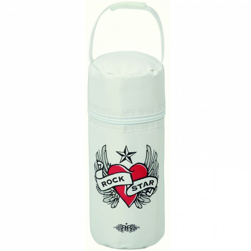 Porte biberon isotherme Rock Star Baby blanc BB & Co