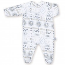 Pyjama léger jersey Apawi plum (3-6 mois : 60 à 67 cm)  par Bemini