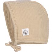 Bonnet en mousseline nature (0-2 mois)