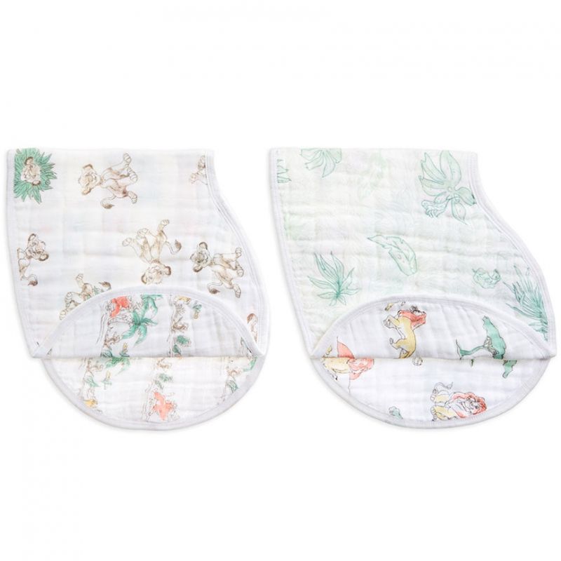 Lot de 2 bavoirs protection d'épaules classiques Le roi lion aden + anais