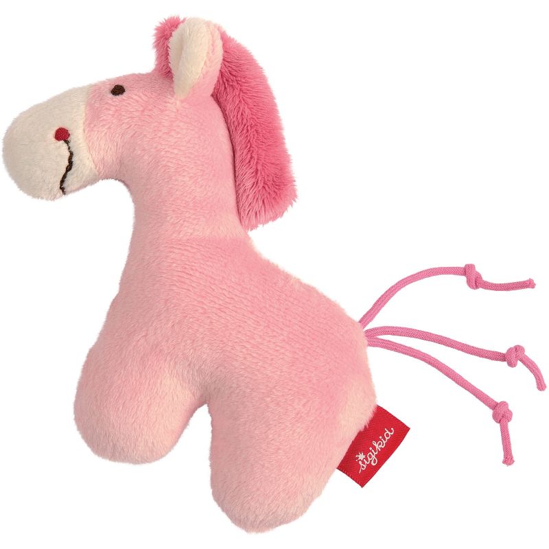 Hochet peluche cheval rose Red Stars Sigikid