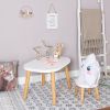 Petite table Ovaline blanche  par Pioupiou et Merveilles
