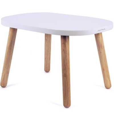 Petite table Ovaline blanche (1-4 ans) Pioupiou et Merveilles