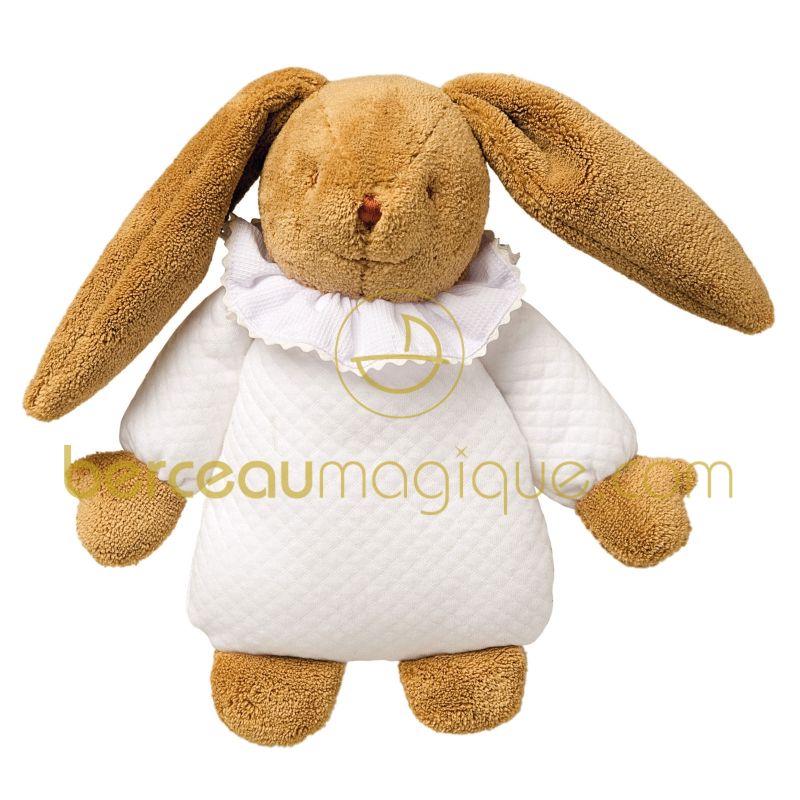 Lapin musical Matelassé Blanc (25 cm) Trousselier