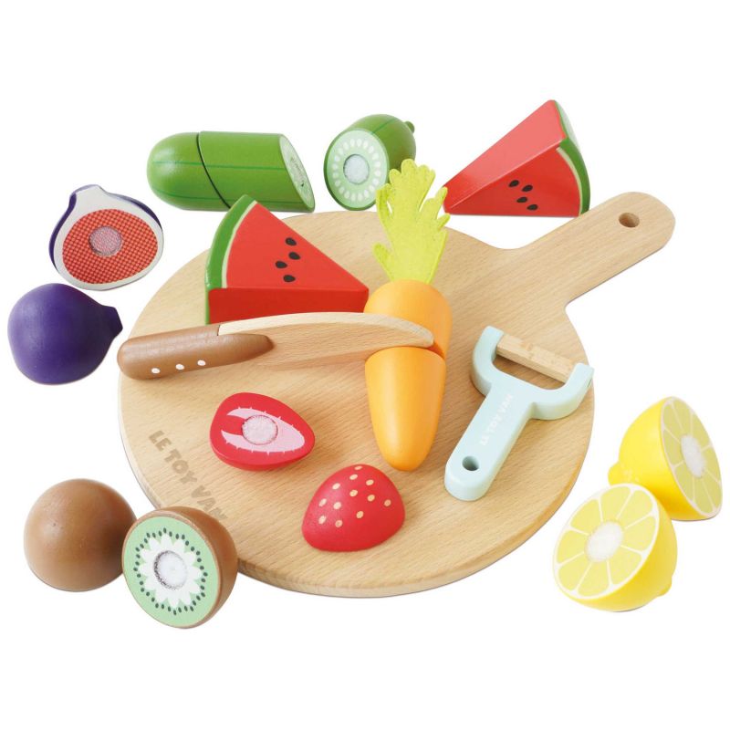 Planche à découper et aliments à trancher en bois FSC Le Toy Van Produit 1