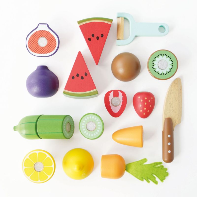 Planche à découper et aliments à trancher en bois FSC Le Toy Van Ambiance 5