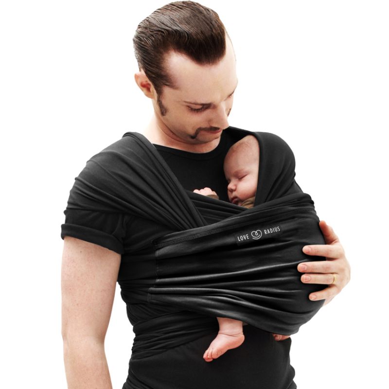 Echarpe de portage L'Originale noire poche noire Love Radius Ambiance 6