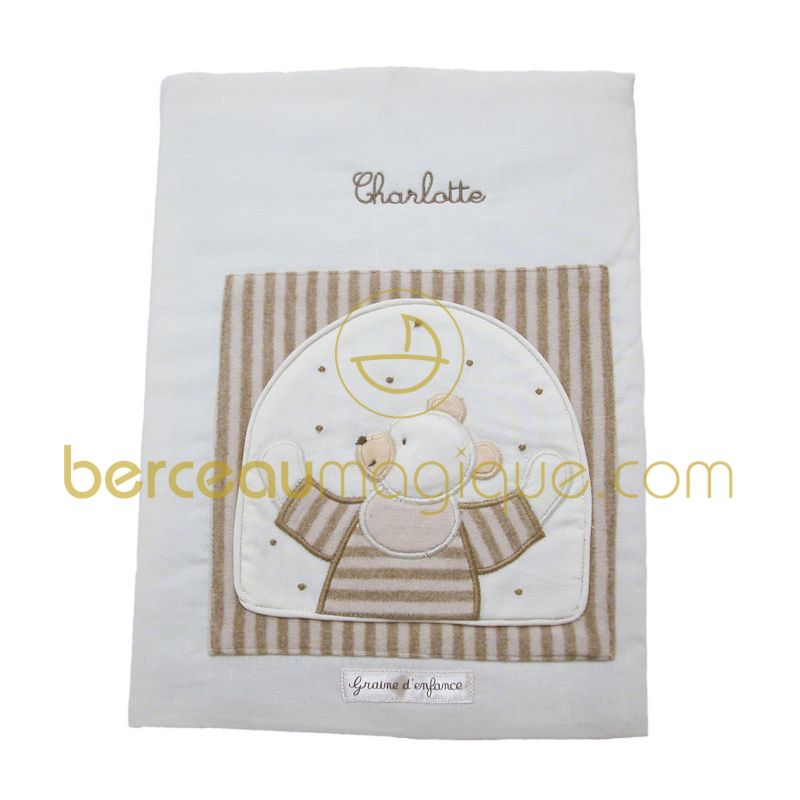 Livre de naissance Ours vanille (Avec broderie) Moulin Roty