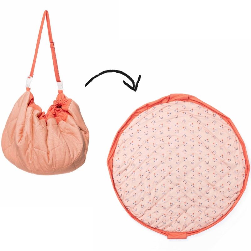 Tapis de jeu nomade 2 en 1 Soft Visages d'animaux Play&Go