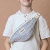 Sac banane enfant Augustin Rayures Fines Bleu Hindbag Produit 1