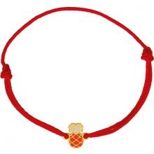 Bracelet cordon Ananas (or jaune 375°)  par Berceau magique bijoux