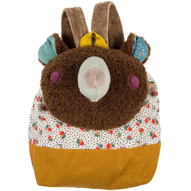 Sac à dos ours marron Les jolis trop beaux Moulin Roty